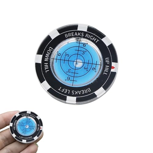 LOYELEY ゴルフマーカー 青の水平器 パター練習用 パター練習 ボール 傾斜 ゴルフマーカー ゴルフ愛好家 平器付きゴルフボールマーカー ゴルフ傾斜 水平器水準器 ゴルフ愛好家 プレゼント ギフト 父の日