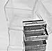 Glass Microscope Slide Staining Jar, Lab Dish with Cover, Dry or Storage with Rack, 30 Positions
