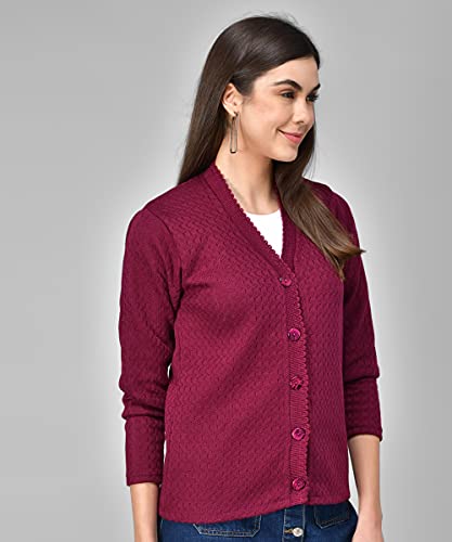 Image of eKools Women's Winterwear Woolen Sweater Cardigans