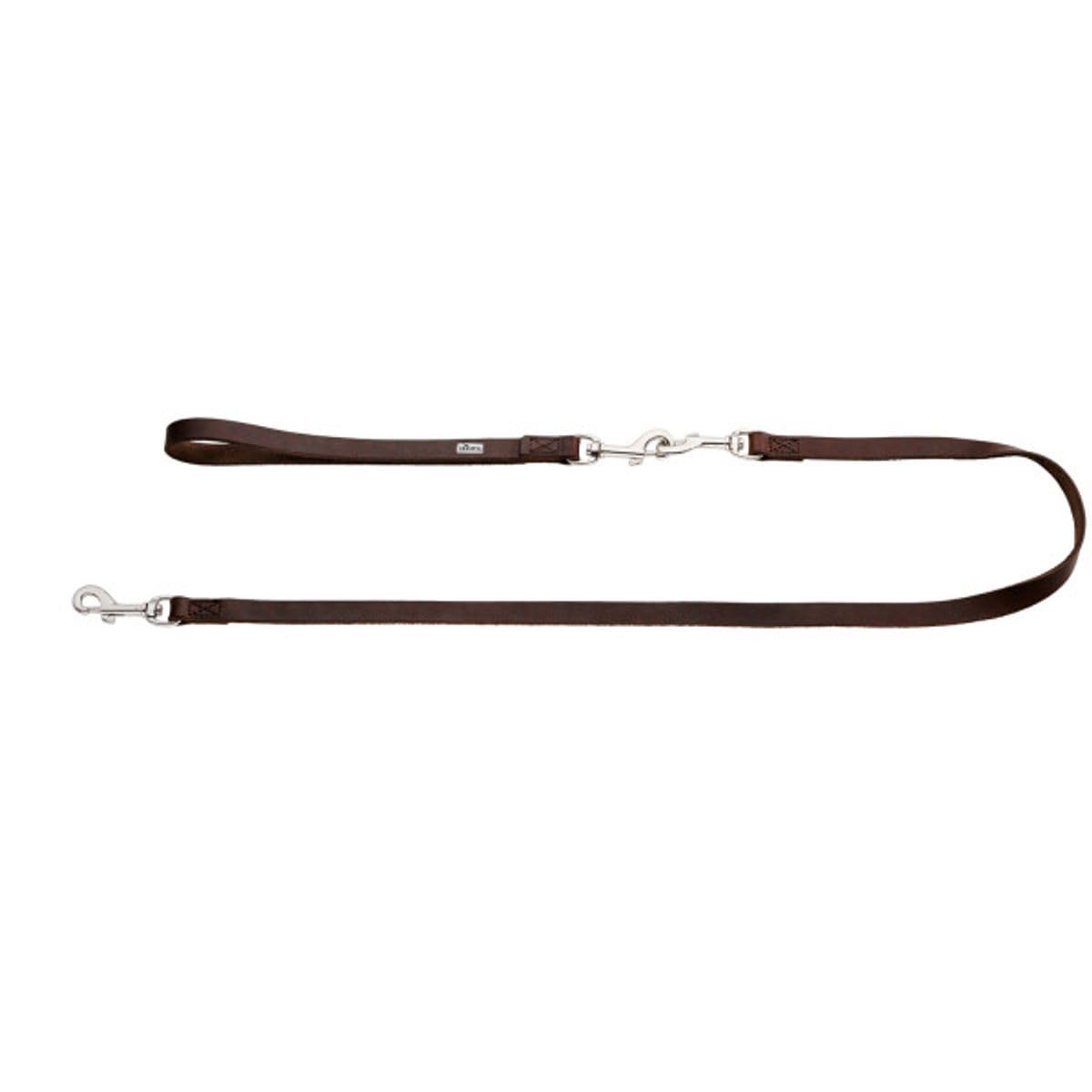 HUNTER Combi Leash 6 en 1 Solid Education 18/310 en Cuir de Vachette véritable Souple Marron foncé