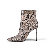 Elisabet Tang Women Heeled Ankle Booties,Sexy Pointed Toe 4.3 inch Stiletto High Heel Fashion Ankle