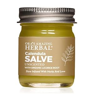 Calendula Salve, Calendula Cream, Drawing Salve, Calendula Ointment, Ora’s Amazing Herbal, Coconut Free Salve made with Organic Calendula and Licorice Root, 1 oz