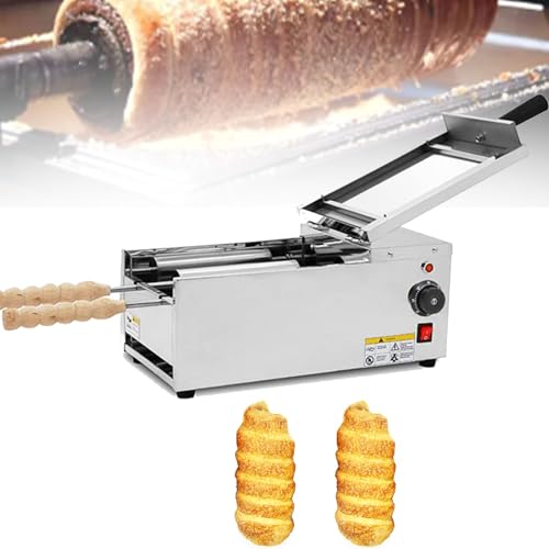 Máquina for hacer panecillos con forma de chimenea eléctrica, máquina for hacer conos de helado comerciales de 1500 W, máquina for hacer pasteles con forma de chimenea, máquina for hacer pasteles con