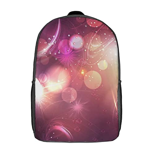 Sac à dos d'école enfants violet mode 17 pouces imprimé 3D unisexe