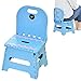 Tabouret Pliable en Plastique, ZoneYan Marchepied Pliant Plastique, Escabeau Pliant Plastique, Marche Pied pour Adulte, Tabouret de Douche Pliable Plastique pour La Cuisine, La Salle de Bain