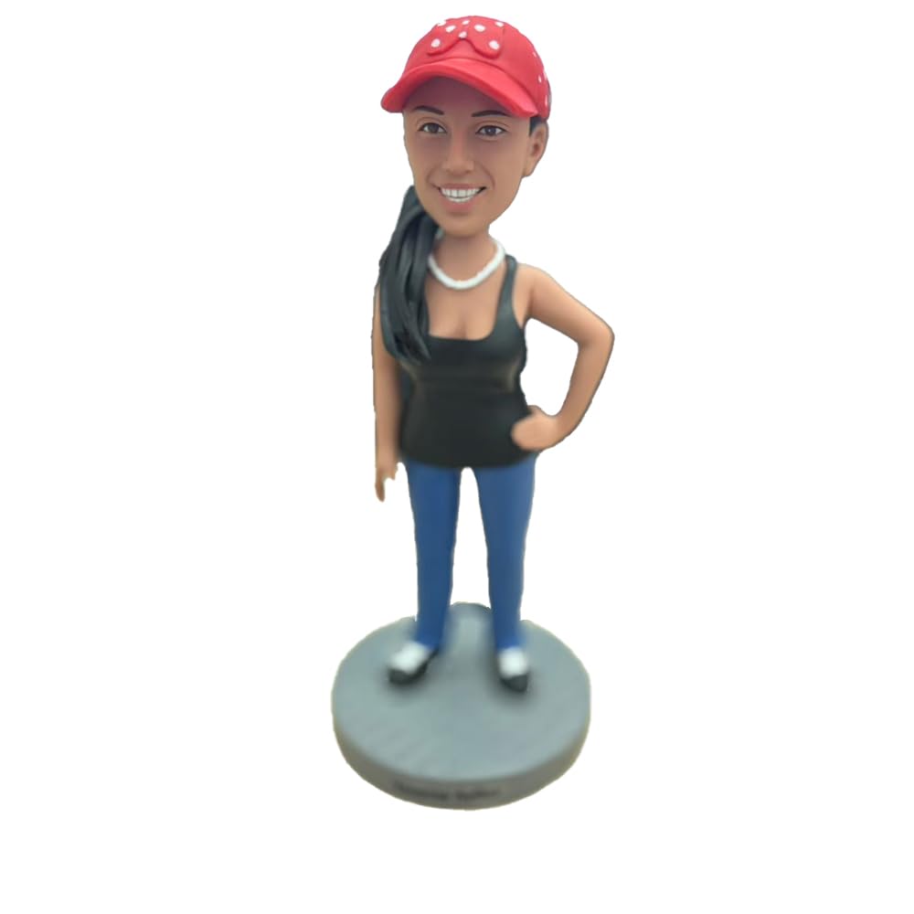 Individuelle Pärchen-Wackelkopf-Figuren, personalisierte Tonpuppen aus Bildern, Ganzkörper-Handarbeit, individuelle Wackelkopf-Figur, für Paare