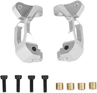 C31417SILVER Alloy Machined Front Caster Blocks for Axial 1/18 Yeti Jr RTR