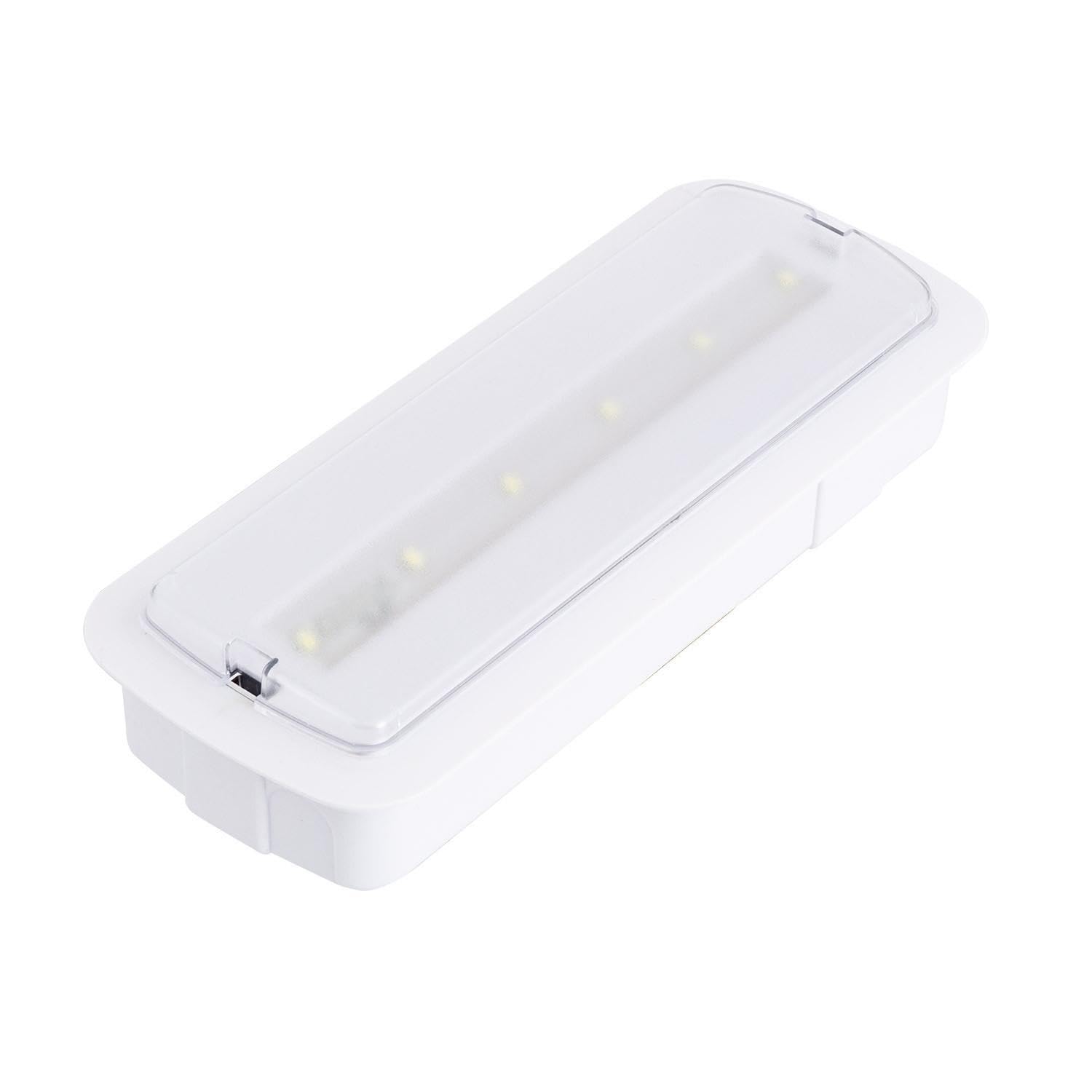 LEDKIA LIGHTING Luz Emergencia LED Empotrable/Superficie 200lm Permanente/No Permanente Corte 246x84 mm 3 W