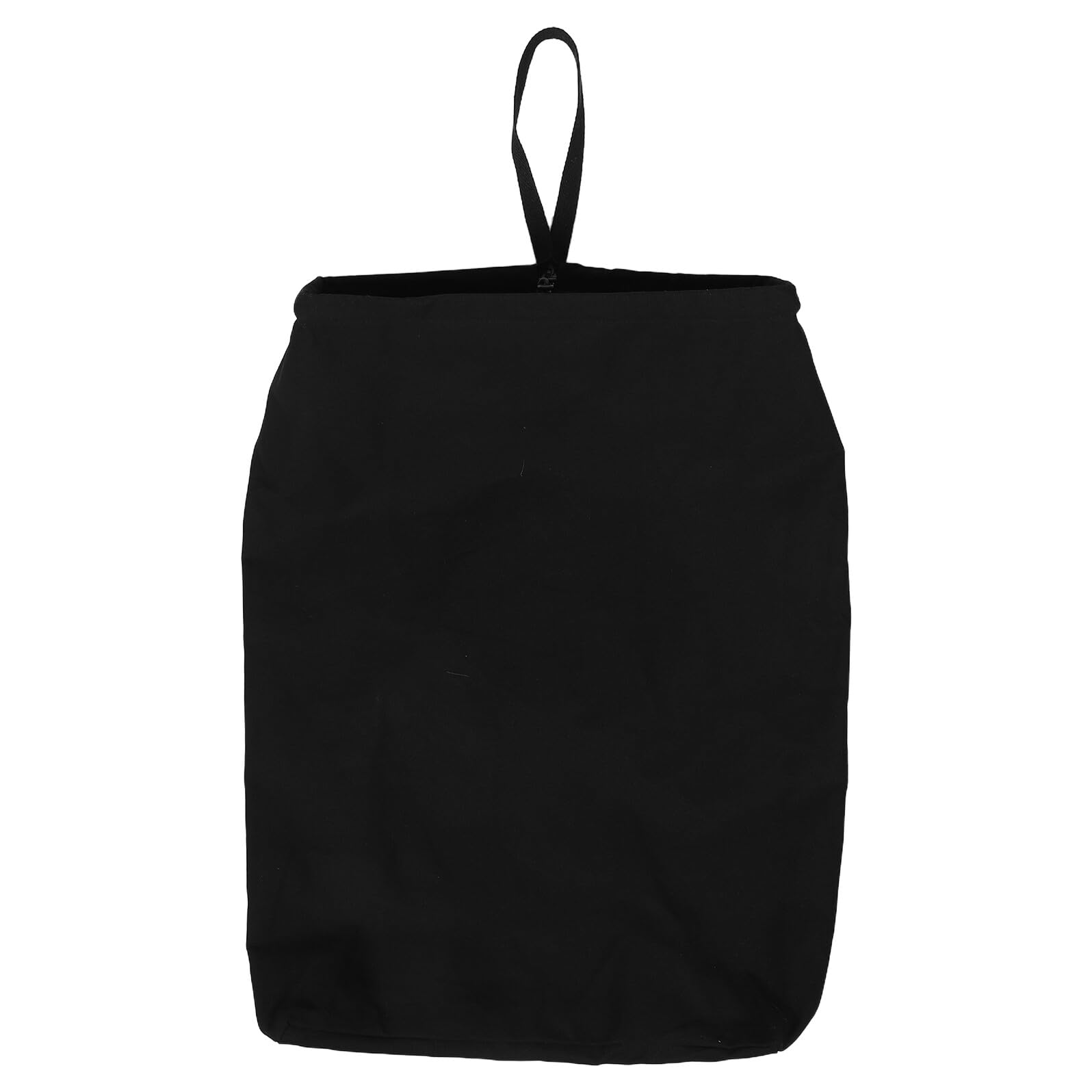 Cesto Portabiancheria Sospeso Nero Grande in Canvas Girevole | Sacco Rimovibile Lavabile, Anello con Gancio, per Camera da Letto e Lavanderia