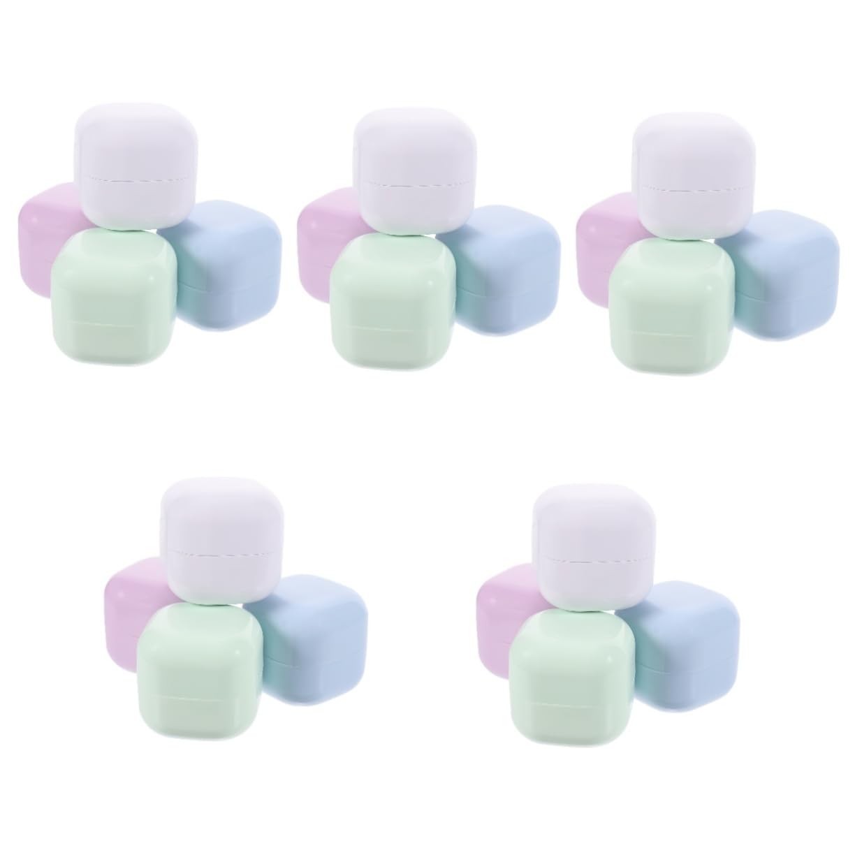 minkissy 20stücke Leere Nachfüllbare Kosmetikbehälter Cremedosen Für Lotionen Augencreme Und Make-up Tragbare Reisebehälter Frischen Farben Für