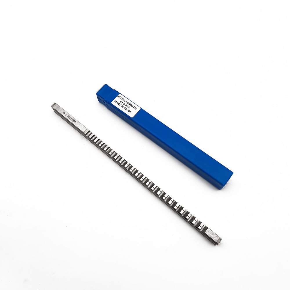 Cuchillos de acero de alta velocidad Brocha chavetera de 8mm C, herramienta de corte chavetera de acero de alta velocidad for enrutador CNC, tamaño métrico