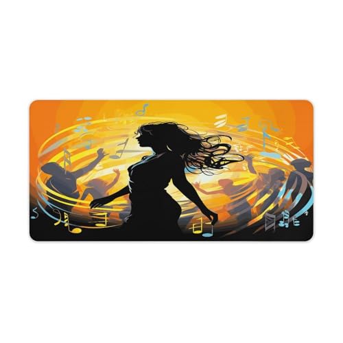 Dance Music Desk Mat alfombrilla grande antideslizante