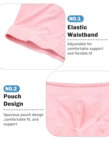 Panegy Men's Shiny Boxer Briefs Solid Comfort Stretch Underpants Low Waist Night Club Underwear4