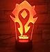Produktbild XDWC Nachtlicht Kinder Nachtlicht 3D Optische Täuschung 16 Farben Ändern Kataklysmus Spielfiguren Sylvanas Windrunner Actionfigur Acryl Sammlermodell Toy Light Lampe Cm Nachtlicht Kinder 3D Optische