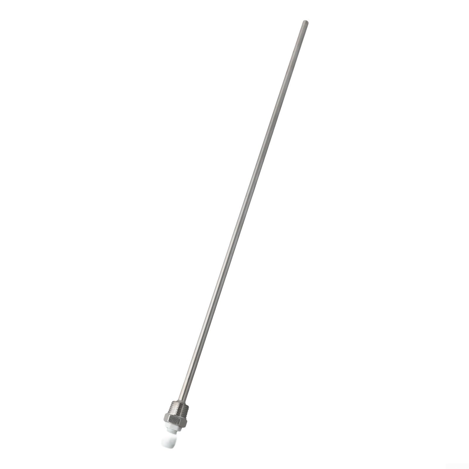 Pozzetto termico in acciaio inox 1/2 per sensore di temperatura filettatura NPT, tubo di protezione per sonda industriale, lunghezza 50-500 mm, argento (500 mm)