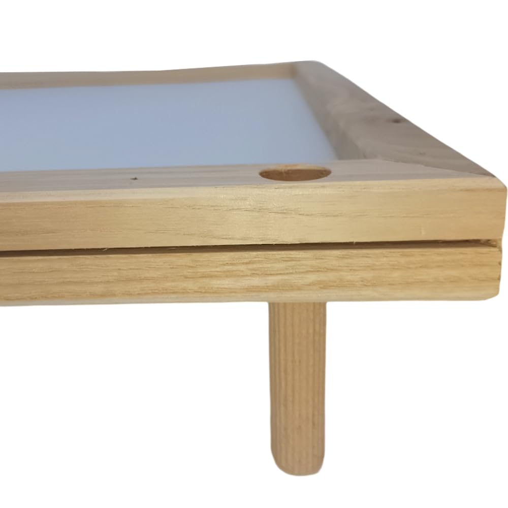 Set 2 Essiccatori impilabili sovrapponibili con telaio in legno e rete alimentare stendipasta per essiccare cibi alimenti pasta