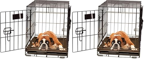 K&H Pet Products Self-Warming Dog Crate Mat, Machine Washable, Mocha Large 25 X 37 Inches (Pack of 2)