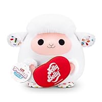 Snackles Series 2 Lamb & Jelly Belly 8 Inch Collectible Stuffed Animal by ZURU, Ultra Soft Plush, Giftable