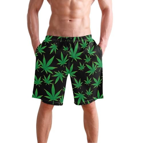 Men's Swim Trunks Quick Dry Board Shorts with Mesh Lining, Surf Beach Shorts Swimwear Holiday Party Bathing Suit