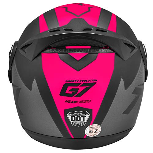 Pro Tork Capacete Evolution G7 Fosco 60 Preto/Rosa