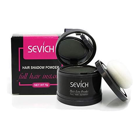 Instant Hair Shadow Sevich Hairline Powder, Quick Cover Grey Hair Root Concealer with Puff Touch, 4 g Light Blonde Cover