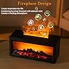 Fireplace Essential Oil Diffuser with Remote Control, 7 Colours Flame Aromatherapy Diffuser Mist Humidifier, 280ml Aroma Diffusers with Auto Shut-Off and Timer for Home, Office, Bedroom, Spa #1