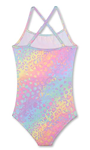 Luouse Girls Sparkle Swimsuits Quick Dry Crossback One Piece Hawaiian Beach Swimwear Bathing Suit With Adjustable Strap 4-5 T #TOP1