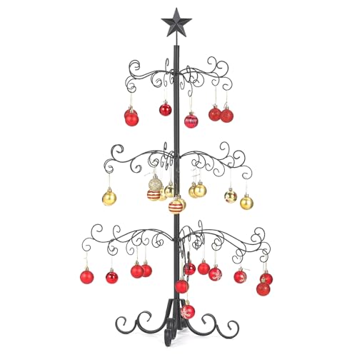 Decorative Metal Ornament Display Tree 3 Ft Ornament Holder Display Stand