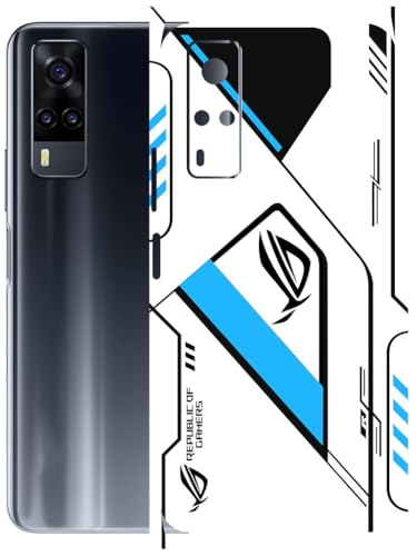 Image of AtOdds - Full Body Back Screen Guard Protector Film - Lamination Wrap Skin Sticker Compatible with VIVO Y31 | Scratchproof Matte Finish (RogBlue)