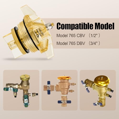 OAMCE 905-211 Bonnet and Poppet Assembly Repair Kit Fit for Febco 765 1/2\"-3/4\" Pressure Vacuum Breakers and Backflow Preventers Model 765 CBV & 765 DBV PVB
