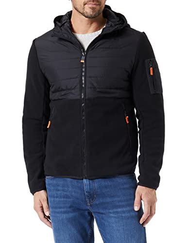 Preisvergleich Produktbild TOM TAILOR Herren Hybrid Fleecejacke 1032469, 29999 - Black, M