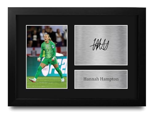 Hannah Hampton cadeaux imprimés photo autographe signée A4 encadré pour Noël et anniversaires