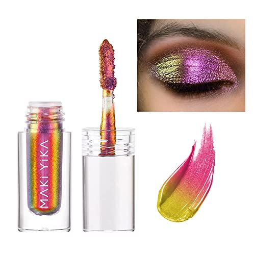 MAKI YIKA Glitter Eyeshadow Gold Purple Pink Color Shifting Eyeshadows