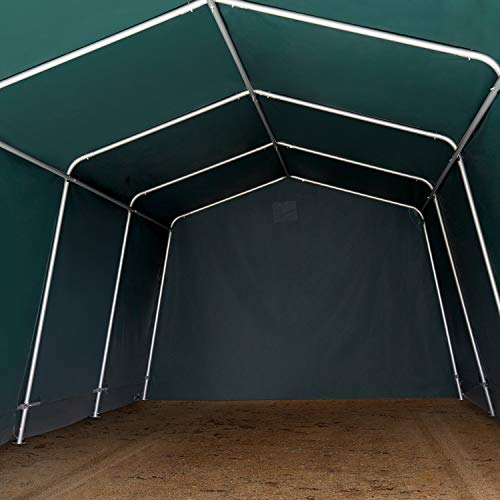 Zeltgarage Toolport 3,3 x 4,8 m aus PVC für Fahrzeuge und Lagerung