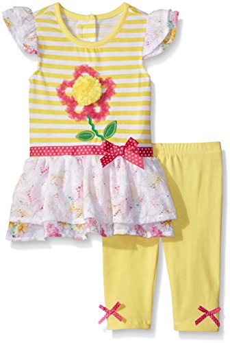 Nannette Baby Girls' Little 2 Piece Fashion Legging Set