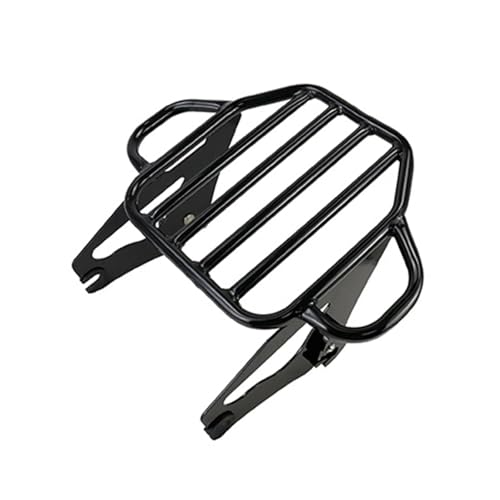 Portaequipajes Motocicleta para Street para Glide para Road para King para Touring 2009-2022 Portaequipajes para Dos Personas Performance Acero Inoxidable Estante Equipaje Motocicleta(Negro)