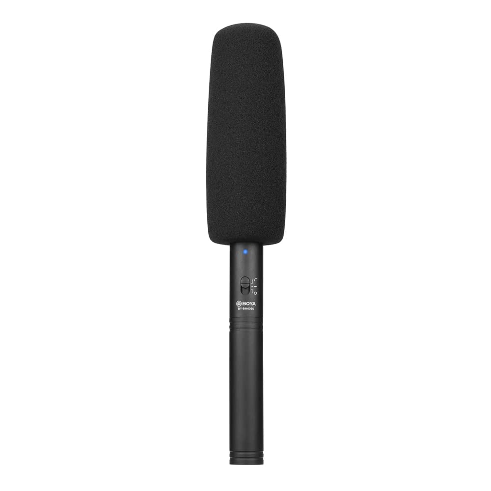 Axppin Microfone Condensador B.oya By-bm6060 Polar Supercardioide Shotgun para Câmera