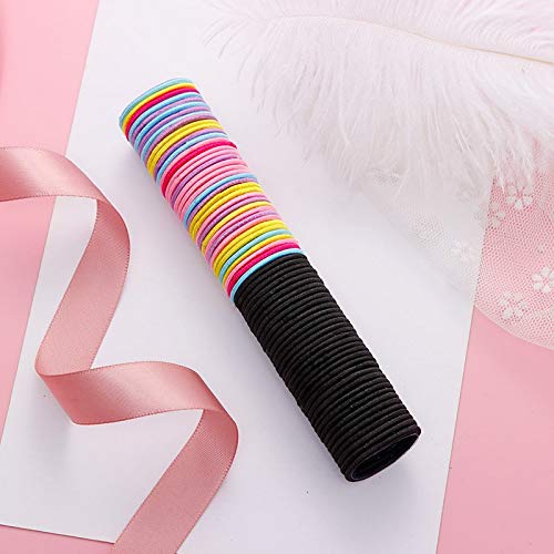 Girls-50-Pieces-Of-3-Cm-Rubber-Band-Children-Tie-Hair-Colorful-Hair-Accessories-Fall-Accessories-for-Women-B-Free-size