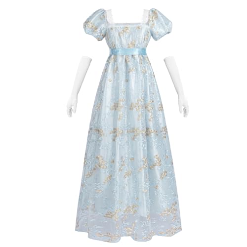 Image of NSPSTT Women Girls American Pioneer Colonial Dress Prairie Costume