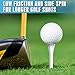 CHAMPKEY PRO 4-Prong Plastic Golf Tees 150 Pack - 70% Ball Contact Reduced for Less Friction and Maximum Distance Performance Golf Tees Plastic (White, 3-1/4