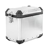 Maße Koffer: Breite 445mm, Höhe 395mm, Tiefe 275mm, Volumen 45 Liter. Seitenkoffer für perfekten Gepäcktransport und echte Adventure-Optik. Wasserdicht und staubdicht durch umlaufende Deckeldichtung und Abdichtung der Falzen