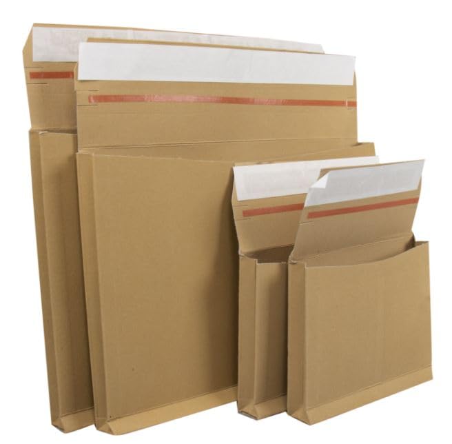 Boîte-Enveloppe A5, enveloppe, marron 220x155x30mm - 100 pièces