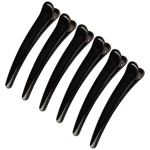 6 Pcs High Quality Plastic Hair Sectioning Clips Cover