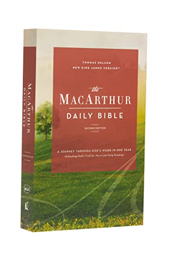 Image of The NKJV, MacArthur Daily Bible, 2nd Edition, Paperback, Comfort Print: A Journey Through God's Word in One Year
