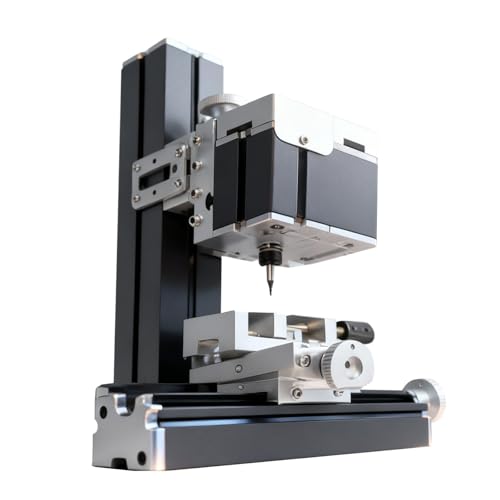 AcmeFlare Mini Milling Machine, Electroplated Metal 36W 20000rpm 3-Axis 0.02mm Precision DIY...