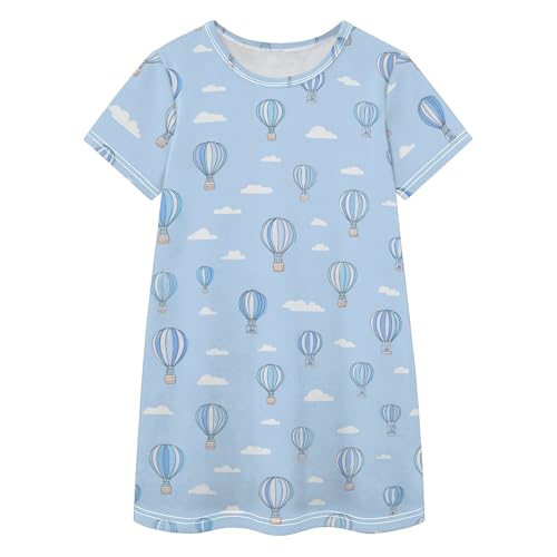 Vestidos para niñas de algodón azul pastel ideales para tardes de parque