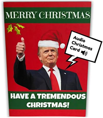 Donald Trump Audio Christmas Card - Open The Card for a Christmas Greeting from Donald Trump - The Perfect Trump Gag Gift