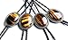 Moranse Bolo Tie with Natural Tiger Eye Stone Celtic Style Genuine and Cowhide Rope(Tiger Eyes 1 Style)