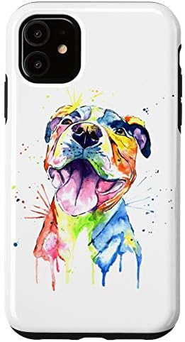 iPhone 11 Pitbull Artistic Funny Dog Cute Sweet Gift Birthday Case