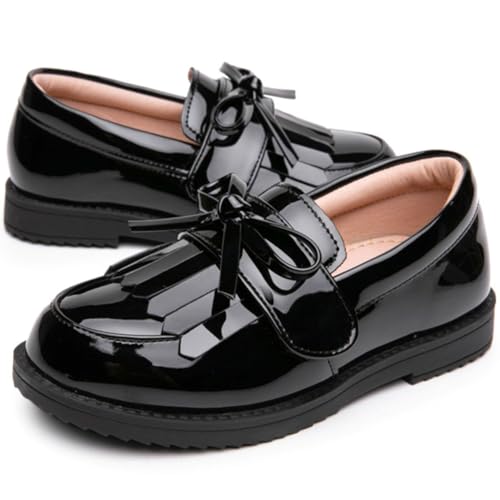 Image of PPXID Girl's British Style School Uniform Shoes Princess Performance Oxford Shoes